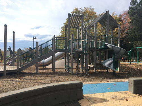 Play structure for 5-12 year olds.